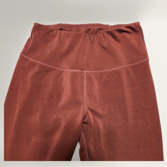 Ebb & Flow Women's Rust Red High Waisted Athletic Leggings Size Small - Picture 3 of 6